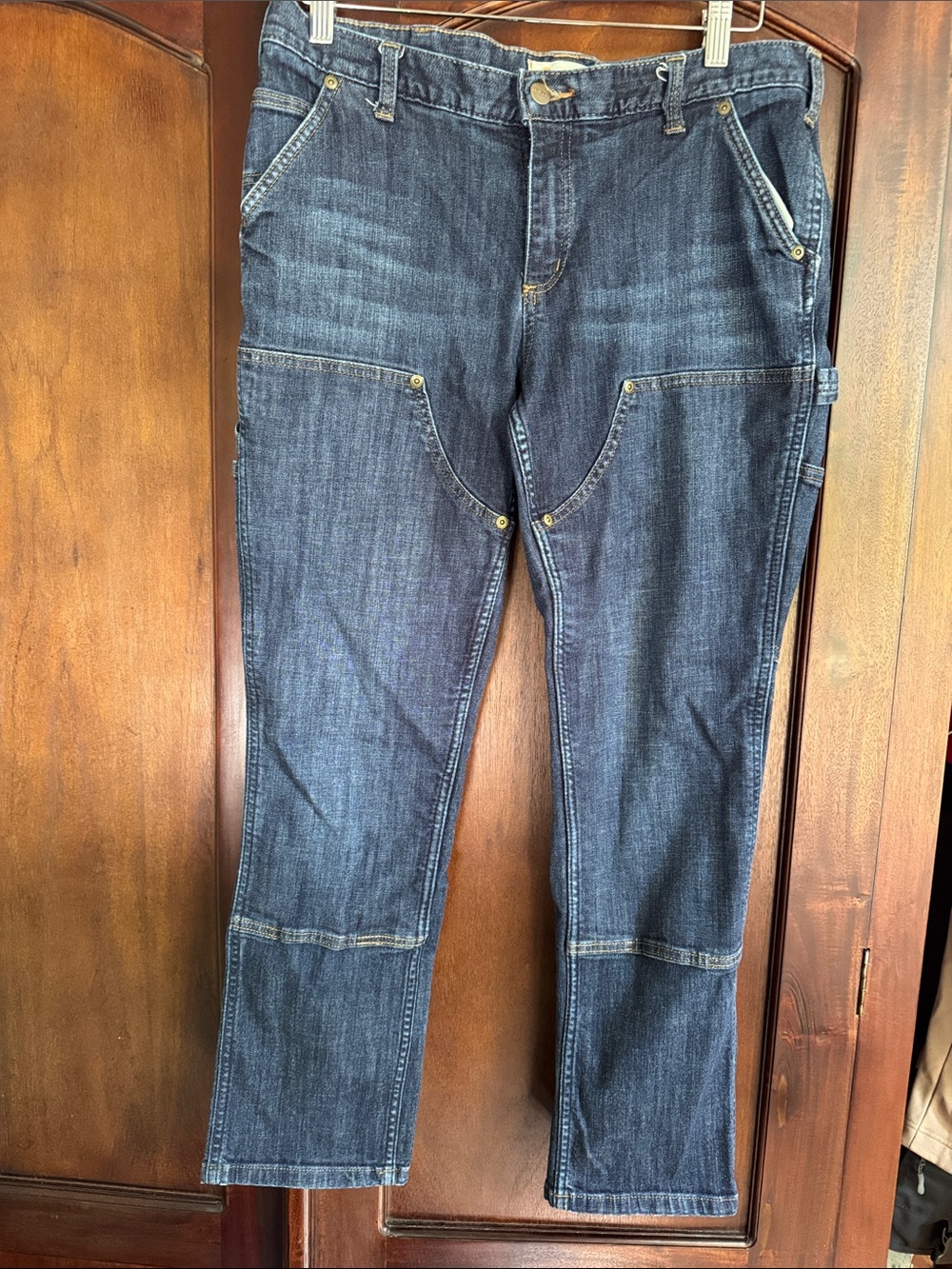 Carhartt women’s Straight-Leg Dark Blue Work Jeans